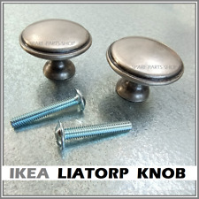 IKEA LIATORP KNOB ANTIQUE PEWTER STYLE & SCREW  ORIGINAL PARTS  113283 & 100413 till salu  Toimitus osoitteeseen Sweden