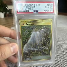 Used, PSA 10 GEM MINT Mt. Coronet SV89 Hidden Fates Shiny Vault Full Art Pokemon Card for sale  Shipping to South Africa