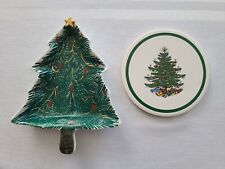 Vintage Italian Christmas Dish & Cuthbertson Christmas Trivet for sale  Shipping to South Africa