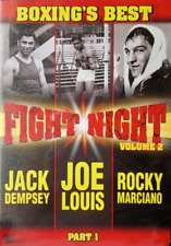 DVD de boxeo peleas Jack Dempsey Rocky Marciano Joe Louis CLÁSICO LUCHA NOCHE VOL2 segunda mano  Embacar hacia Argentina