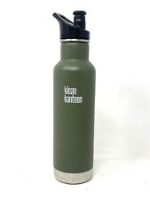 Klean Kanteen Classic 20 oz garrafa isolada verde exército com tampa esportiva comprar usado  Enviando para Brazil