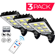 3 peças de luz de parede solar externa LED sensor de movimento lâmpada de rua inundação brilhante 3 modos, usado comprar usado  Enviando para Brazil