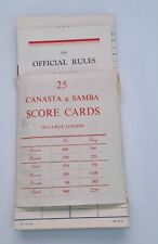 Canasta samba score for sale  CONSETT