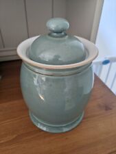 Used, Denby Regency Green Coffee Tea Cookie Jar Barrel Shape for sale  UXBRIDGE