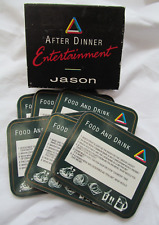 Dinner entertainment coasters for sale  Shipping to Ireland
