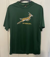 Used, South Africa Rugby Springboks Official T-shirt Green And Gold Medium Bokke for sale  Shipping to South Africa