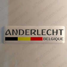 Anderlecht Belgique Autocollant 120x30mm Drapeau 3D Adhésif Relief Autocollants comprar usado  Enviando para Brazil