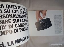 Minox brochure italiano usato  Massa Lombarda