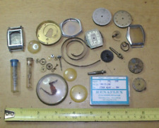 Job Lot of Pocket Watch Wristwatch Parts Spares Repairs Mechanisms Faces etc, used for sale  Shipping to South Africa