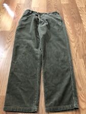 Woolrich 100% Cotton 36 x 32  Loden Brown Flat Front Corduroy Pants, used for sale  Jacksonville