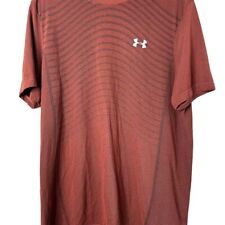 Camiseta Under Armour masculina XL sem costura poliéster vermelho mistura de náilon comprar usado  Enviando para Brazil