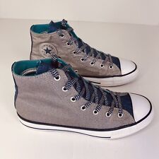 Converse All Star Sneakersy Chuck Taylor High Tops Silver Sparkle & Turkus Junior 5 na sprzedaż  Wysyłka do Poland