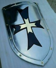 Cavaleiro Templário Cruz Vermelha Escudo Medieval Sca Larp Pronto para Batalha Armadura Escudo Presente comprar usado  Enviando para Brazil