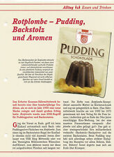 Rotplombe pudding backstolz gebraucht kaufen  Berlin