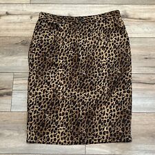 Usado, Saia jeans Ralph Lauren Co jeans leopardo tamanho 8 bolsos com estampa de animais chita comprar usado  Enviando para Brazil