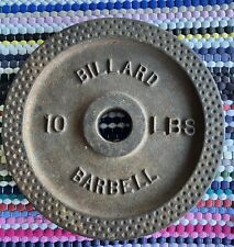 Barbell de bilhar vintage 10 lb peso padrão covinha de ferro fundido placa única comprar usado  Enviando para Brazil