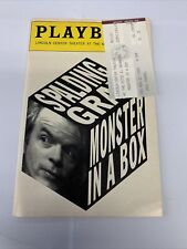 Monstruo en una caja New York Playbill con talones de boletos originales 1990 Lincoln Center segunda mano  Embacar hacia Argentina