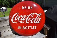 coca cola button sign for sale  Midlothian