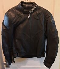 Teknik Mens Padded Leather Motorcycle Riding Jacket Sz M/L 42/52 for sale  Shipping to South Africa