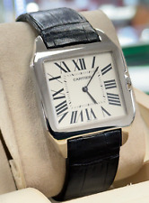 Relógio Cartier Santos Dumont ouro branco 18k W2007051 2651 35mm corda manual grande comprar usado  Enviando para Brazil