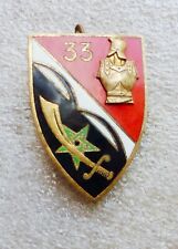 Insigne 33e régiment d'occasion  France