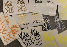 Ride die sticker for sale  Shipping to Ireland