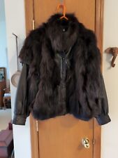 Leather/ Fur Biker Jacket/ Vest, XL Women's for sale  Shipping to South Africa