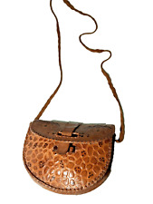 Usado, Linda bolsa de ombro feminina vintage couro marrom cobra pintada presente dos namorados comprar usado  Enviando para Brazil