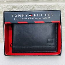 ¡¡NUEVO!! Billetera de cuero negra para hombre Tommy Hilfiger Passcase #0091-3361/01, usado segunda mano  Embacar hacia Argentina