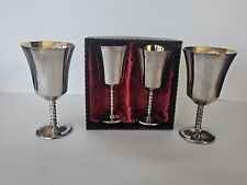 Silver plated goblets for sale  NEW MILTON
