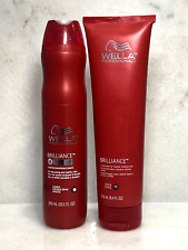 Used, Wella Brilliance Shampoo 10.1oz & Conditioner 8.4oz Original Formula for sale  Shipping to South Africa