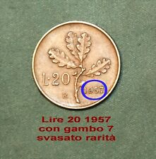 20 lire 1957 usato  Dueville