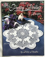 Pretty Doilies Patrones de Crochet Delise Rhodes Gatito Gato Corazones Floral RARO segunda mano  Embacar hacia Argentina