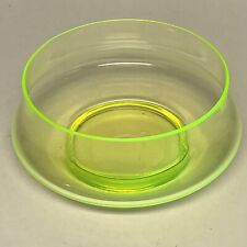 Antique Uranium Vaseline Glass Bowl Thin Delicate 5", used for sale  Shipping to Canada