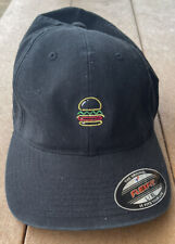 Sombrero deportivo Flexfit Meat District fresco y seco ajustado L/XL gorra ajuste flexible hamburguesa con queso segunda mano  Embacar hacia Mexico