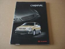 catalogue/brochure  KIA  carnival  -  2002 comprar usado  Enviando para Brazil