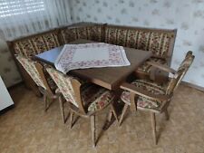 Truheneckbank mit Tisch und Stühlen Eiche rustikal massiv schwere Qualität gebraucht kaufen  Weil der Stadt