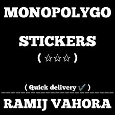 MonopolyGo! ( All 3 Star Stickers In One ) Select & Purchase. ( Fast Sending ), used for sale  Shipping to South Africa