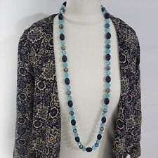 Vintage necklace blue for sale  PRUDHOE