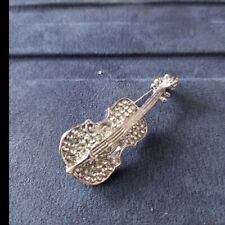 Sparkly violin brooch for sale  BIRMINGHAM