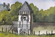 Riginal aquarell wassermühle gebraucht kaufen  Düsseldorf