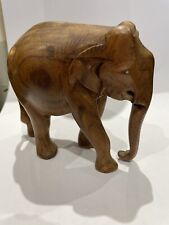 Elephant Carved Hardwood Vintage Wooden Elephant for sale  Shipping to South Africa