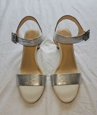 Clarks silver sandals for sale  SCARBOROUGH