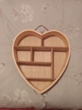 Wooden Heart Shape Shelf Crystals Display for sale  Shipping to South Africa