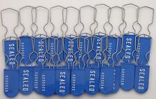 Blue High Security Padlock Seal Electric Utility Meter Tag Lockout Pack of 25 for sale  Shipping to South Africa