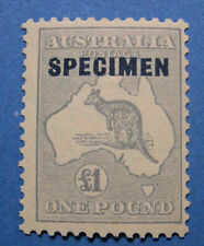 Austrália 1934 £1 Kangaroo Scott 128 SG 137s ESPÉCIME *MH #2, usado comprar usado  Enviando para Brazil