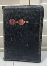 Antiga Bíblia Sagrada Carta Vermelha Master Art Edition King James Couro 1913 Índice Polegar, usado comprar usado  Enviando para Brazil