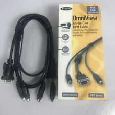 Kit de cables Belkin OmniView KVM 6 ft F3X1105-06 todo en uno serie Pro PS/2 VGA NUEVO segunda mano  Embacar hacia Argentina