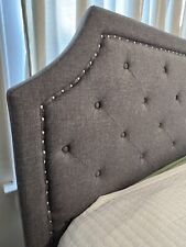 Gray tufted upholstered for sale  Columbus
