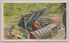 Disaster~Shelter Of An Earthquake Victim~San Francisco CA 1906~Vintage Postcard, used for sale  Shipping to South Africa